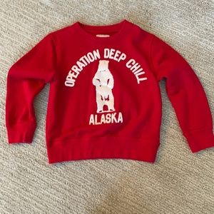 Crew Cuts sweatshirt-perfect for the holidays with a collared shirt underneath!